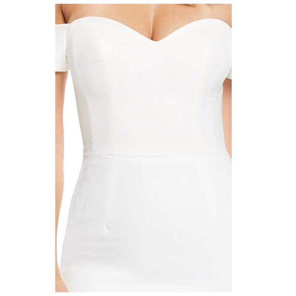 DRESS THE POPULATION Bailey Off the Shoulder Body-Con Dress Size Small - Picture 4 of 11